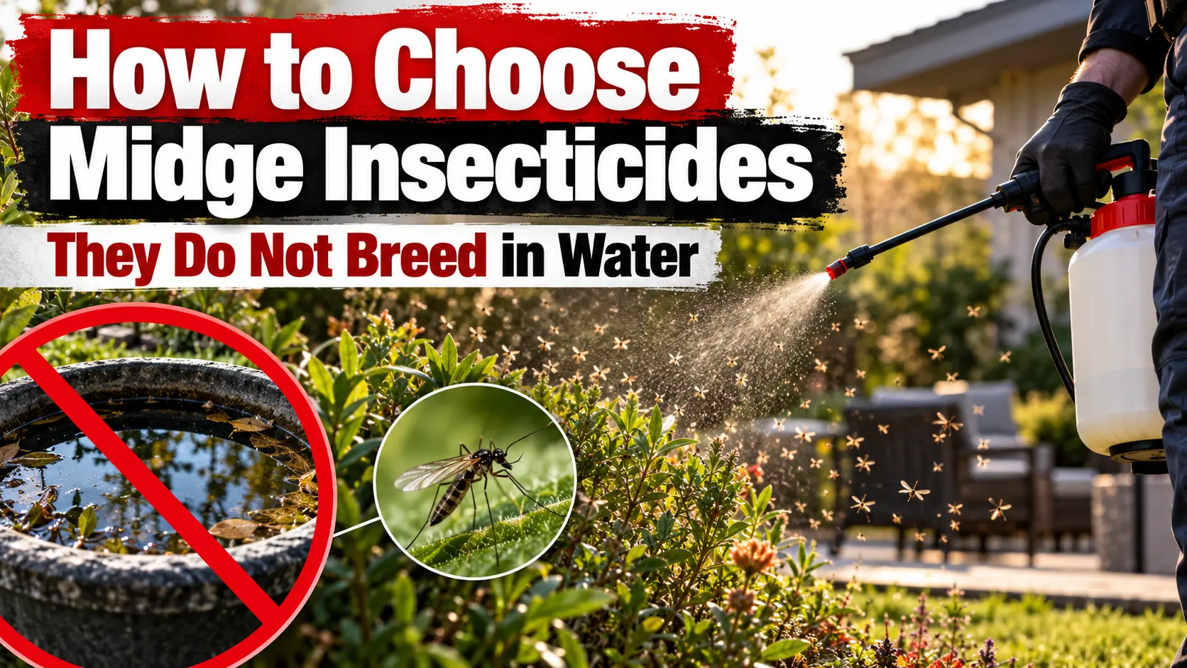 How to Choose Midge Insecticides – They Do not Breed in Water